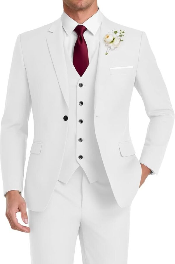 Costume 3 Pièces Blanc