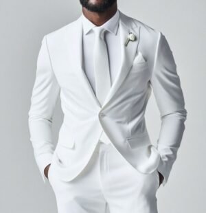 Costume-de-mariage-en-soie-blanche-774x800 Costume Droit Blanc