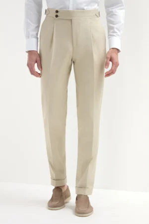 Pantalon Beige sur Mesure