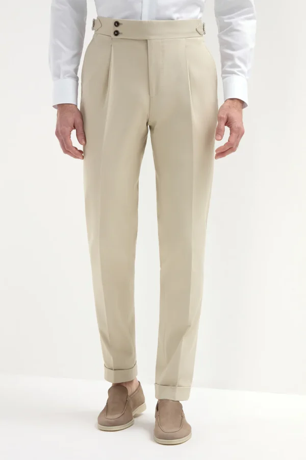 Pantalon Beige sur Mesure
