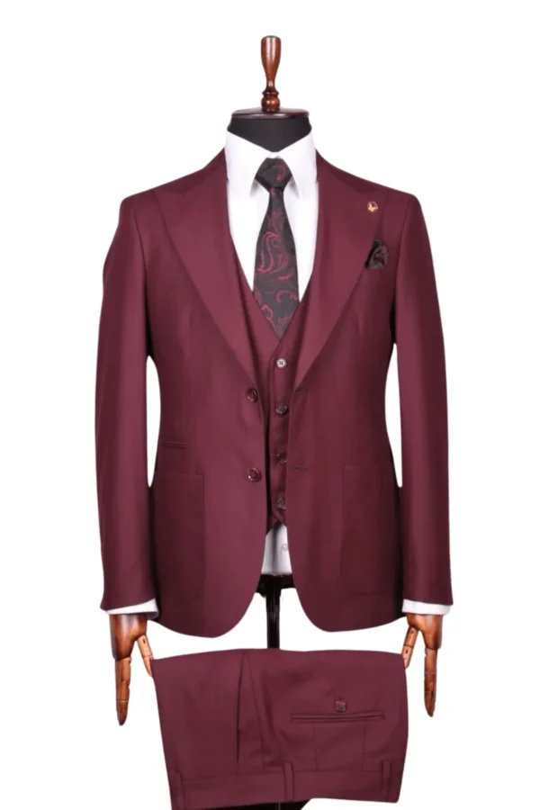 Costume Droit Bordeaux
