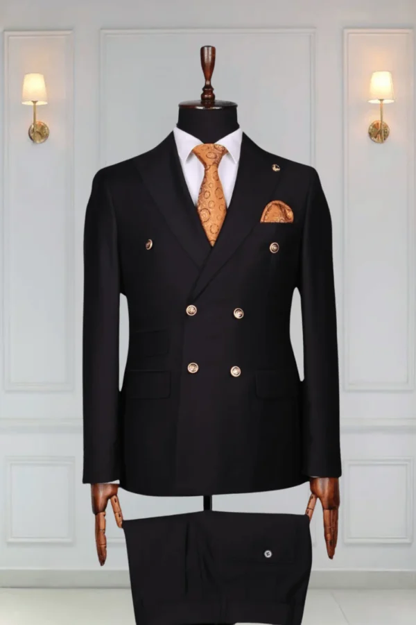 Costume Croisé Noir