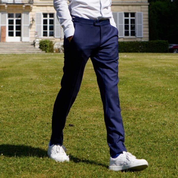 Pantalon Bleu Marine sur Mesure